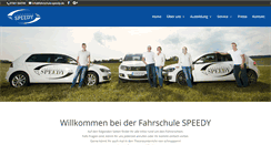 Desktop Screenshot of fahrschule-speedy.de
