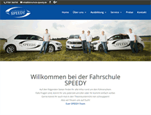 Tablet Screenshot of fahrschule-speedy.de